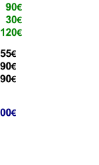 90€   30€ 120€ 55€ 90€ 90€  00€